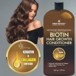 Hair Regrowth and Anti Hair Loss Conditioner 16 fl oz, with DHT blockers, Collagen & Stem Cells- Daily Hydrating, Detoxifying, Volumizing Conditioner For Men and Women