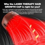 Jitesy Laser Cap, Laser Red Light Therapy for Hair Growth System - FDA Cleared Hair Loss, Hair Thinning & Alopecia Treatment for Men & Women