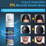 5% Minoxidil for Men and Women, Hair Growth Biotin Serum with Batana and Rosemary for Hair beard Regrowth Treatments, Extra Strength Hair Loss Solution, Clinically Proven to Regrow Thicker, 2.02FL OZ