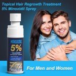 5% Minoxidil for Men and Women, Hair Growth Biotin Serum with Batana and Rosemary for Hair beard Regrowth Treatments, Extra Strength Hair Loss Solution, Clinically Proven to Regrow Thicker, 2.02FL OZ