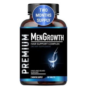 Mens Hair Growth-Hair Vitamins For Men. Anti Hair Loss Supplement, Regrow Hair & Beard Growth Pills With DHT Blocker For Thinning Hair & Hair Thickening With Biotin & Saw Palmetto.Thicker Fuller Hair