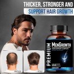 Mens Hair Growth-Hair Vitamins For Men. Anti Hair Loss Supplement, Regrow Hair & Beard Growth Pills With DHT Blocker For Thinning Hair & Hair Thickening With Biotin & Saw Palmetto.Thicker Fuller Hair