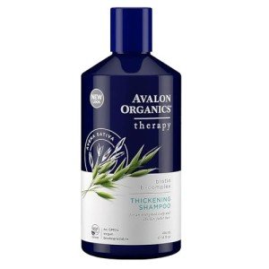 Avalon Organics Biotin Shampoo - Therapy B-Complex Thickening Shampoo for an Energized Scalp & Fuller, Thicker-Looking Hair, 14 Fl Oz