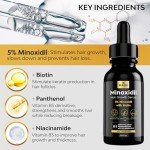 5% Minoxidil for Men Hair, Minoxidil for Women Hair Growth, Minoxidil for Men Beard Growth, Minoxidil 5 Percent, Hair Regrowth for Men, Hair Loss Treatments for Women 1oz