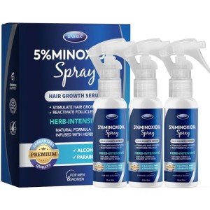 5% Minoxidil for Men, Minoxidil Spray, Minoxidil for Women Hair Growth, Minoxidil for Men Beard Growth, Hair Regrowth for Men, Minoxidil 5 Percent, Hair Loss Treatments for Women 60ml * 3bottles