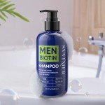 Svvimer Hair Growth Shampoo for Men - Biotin Thickening Shampoo with Rosemary Tea Tree Oil Caffeine for Hair Loss and Thinning Hair - 13.5 Fl Oz (Pack of 1)