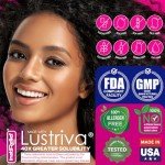 InstaRelief® Hair Growth with Lustriva® - Clinically Shown to Grow Thicker, Healthier Hair in 3 Weeks, Reduce Wrinkles and Fine Lines, with Biotin, Silicon, and Arginine, 60 Tablets