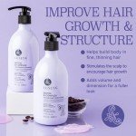 Luseta B-Complex Shampoo & Conditioner Set for Hair Strengthening, Routine shampoo and Conditioner for women, Biotin Shampoo and Conditioner for Thinning Hair All Types 2 x 16.9oz