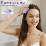 Scalp Massager Hair Growth Comb - Hair Care Brush for Dandruff Removal - Built-in Anion Device -Rechargeable - Electric Hair Follicle Stimulation Tool - Gifts for Men and Women to Relax Head Stress