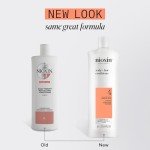 Nioxin System 4 Scalp + Hair Conditioner | For Colored or Damaged Hair with Progressed Thinning | With Niacinamide and Biotin | 33.8 Fl oz.