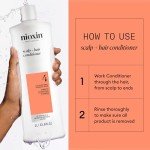 Nioxin System 4 Scalp + Hair Conditioner | For Colored or Damaged Hair with Progressed Thinning | With Niacinamide and Biotin | 33.8 Fl oz.