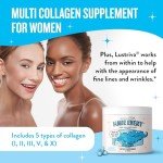 Legendairy Milk Mane Event™ - Hair Skin and Nails Vitamins with Collagen Peptides, Biotin & Lustriva® - Hair Vitamins for Women - Supplement Promotes Hair Growth for Thicker & Fuller Hair