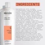 Nioxin System 4 Scalp + Hair Conditioner | For Colored or Damaged Hair with Progressed Thinning | With Niacinamide and Biotin | 33.8 Fl oz.