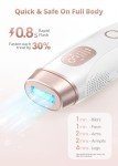 Hikyskin Laser Hair Removal with Cleaning Lamp, Ice-Cooling IPL Hair Removal Device for Men and Women, Safe Long-Lasting At Home Hair Remover Device for Face Back Leg Arm Whole Body