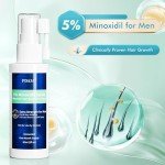 Minoxidil for Men Hair Growth Spray - 5% Topical Hair Regrowth Treatment for Thinning Hair and Beard Growth, Extra Strength Hair Loss Solution, 1-Month Supply, 2 Fl Oz (Pack of 1)