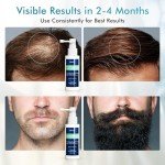 Minoxidil for Men Hair Growth Spray - 5% Topical Hair Regrowth Treatment for Thinning Hair and Beard Growth, Extra Strength Hair Loss Solution, 1-Month Supply, 2 Fl Oz (Pack of 1)