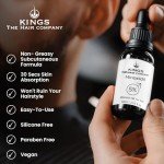 Kings Topical 5% Minoxidil for Men Alcohol-Free Formula - Fights Thinning, Male Pattern & Hereditary Hair Loss - High Absorption Subcutaneous Regrowth Solution, 60ml