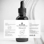 Kings Topical 5% Minoxidil for Men Alcohol-Free Formula - Fights Thinning, Male Pattern & Hereditary Hair Loss - High Absorption Subcutaneous Regrowth Solution, 60ml
