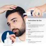 5% Minoxidil for Men Hair with Biotin, Minoxidil for Women,Tecflox Minoxidil Beard Growth Oil, Minoxidil Hair Growth Serum for Men,4-Pack,Total 8Fl Oz for 8 Months, Hair Growth Oil(White)