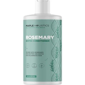 Maple Holistics Biotin Rosemary Conditioner - Vegan, Sulfate-Free, Moisturizing & Volumizing for Fine, Weak, & Dull Hair (16 Fl Oz)