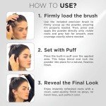 THICK FIBER Root Touch Up Powder - Water & Sweat Resistant Hair Loss Concealer Set for Thinning Hair Women, Includes Brush (Black)