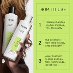 Nioxin Scalp + Hair Thickening System 2 | For Natural Hair with Progressed Thinning | Boost Hair Density with Niacinamide & Biotin | Trial Size | 1 Month Supply