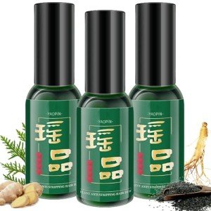 Yaopin Anti-Hair Loss and Hair Growth Solution, Beautykomi Anti-Hair Ioss Hair Care Liquid, Yao Products Anti-Hair Loss Hair Conditioner, Herbal Hair Care Serum 30ml/1.05oz