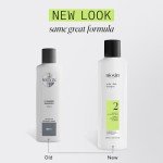 Nioxin Scalp + Hair Thickening System 2 Shampoo| For Natural or Untreated Hair with Progressed Thinning |With Niacinamide and Biotin |10.1 Fl oz.