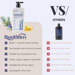 Biotin & Rosemary Shampoo for Hair Growth: Hair Loss Shampoo for Thinning Hair Infused with Natural Nutrient Rich Ingredients for Hair thickening Sulfate Free 10 fl oz