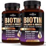 NEW AGE Biotin Collagen Keratin Hyaluronic Acid - 50,000mcg Hair Growth Vitamins for Men and Women, Nails, Hair, Skin Vitamins and DHT Blocker with Vitamin E Folic Acid Pumpkin Seed MSM- 180 Count