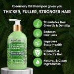 Rosemary & Biotin Hair Growth Shampoo for Women & Men, Natural Thickening & Regrowth Formula, Tea Tree Mint Strengthening Shampoo with Castor Oil - For Thinning Hair, Hair Loss, All Hair Types 10.1 Oz