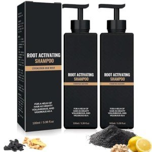 2 Pcs Root Activator Shampoo, Hair Growth Root Activator Shampoo, For Anti-Hair Loss, Natural Formula for Men and Women