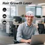 Laser Hair Growth Cap,Red Light Therapy Cap TW147,Laser Hair Growth System Hair Loss Treatments for Men and Women,Hair Regrowth Treatments Laser Cap (White)