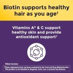 Nature Made Hair Growth Softgels with Lustriva, Biotin, Vitamin C & A, Support Healthy Hair as You Age, 30 Softgels, 30 Day Supply