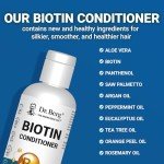 Dr. Berg Biotin Conditioner for Men & Women (Improved High-Performance Formula) - Independently Tested & Certified Paraben- Sulfate- & Silicone-Free - Infused w/Biotin, Argan & Botanicals - 8 Fl oz