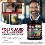 Hair Growth Supplement For Men | Biotin Hair Vitamins Collagen Pumpkin Seed Saw Palmetto Iron Ginseng Bamboo Silica Rosemary Peppermint Keratin Selenium Iodine Flaxseed Horsetail Vitamin A C D3 E B12