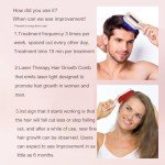 Laser Therapy Hair Growth Comb,FDA Cleared Laser Hair Growth Device Red Light Electric Scalp Massager, promote hair growth in women and men(Pink)
