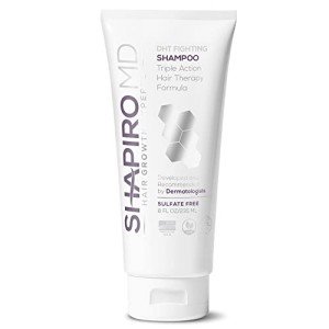 Shapiro MD Hair Growth Experts Vegan Hair Loss Shampoo for Thinning Hair | Experience Healthier, Fuller and Thicker Looking Hair (1 Month Supply)