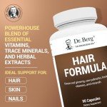 Dr. Berg All-in-One Vitamins for Hair, Skin, & Nails - Advanced Formula with Biotin, Saw Palmetto, DHT Blocker, & Trace Minerals - 90 Veg Capsules