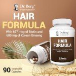 Dr. Berg All-in-One Vitamins for Hair, Skin, & Nails - Advanced Formula with Biotin, Saw Palmetto, DHT Blocker, & Trace Minerals - 90 Veg Capsules