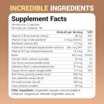 Dr. Berg All-in-One Vitamins for Hair, Skin, & Nails - Advanced Formula with Biotin, Saw Palmetto, DHT Blocker, & Trace Minerals - 90 Veg Capsules