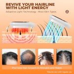 Laser Therapy Hair Growth Comb,Red Light Therapy for Hair Growth Device Electric Scalp Massager, Promote Hair Regrowth in Women and Men Hair Loss,Alopecia Homeusing