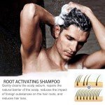 KAFJED Root Activator Shampoo, Hair Shampoo, Natural Hair Regrowth for Men & Women, Thicker & Darker Hair Treatment with Nourishing Formula 100ML/3.38Fl Oz