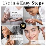 Derma Roller for Skin, Hair & Beard – Women and Men Titanium Microneedling Roller for Face & Scalp, Safe & Easy to Use 0.25mm