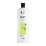 Nioxin Scalp + Hair Thickening System 2 Shampoo| For Natural or Untreated Hair with Progressed Thinning| With Niacinamide and Biotin| 33.8 Fl oz.