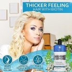 Biotin Conditioner - Sulfate Free Hair Thickening Products for Women and Men - Deep Conditioning Treatment for Dry Damaged Strands - Volumizing Formula Strengthening Curly, Straight and Colored Hair