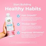 Women's Multivitamin + Lustriva Hair Growth Liposomal | Biotin 10000mcg | Clinically Tested for Thicker Hair, Wrinkles, Fine Lines, Skin Care | with Ashwagandha & Maca Root | Ages 18+ | 15.22 Fl Oz