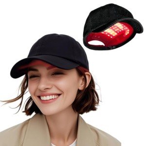 Laser Hair Growth Cap, Red Light Therapy for Hair Regrowth, Laser Therapy Cap for Hair Loss, Hair Loss Treatments Hat for Men & Women with Built-in Battery & Controller