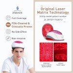 iHelmet Laser Hair Growth System (FDA Cleared), Hair Regrowth Helmet & Laser Cap, Hair Loss Treatment for Men and Women, Low Level Laser Therapy for Hair Growth, Anti-Thining Treatment，36 Pink