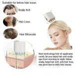 Zilynhom Hair Oiling Applicator, 6ml Bottle, USB Rechargeable, Anti-leak, Not Tangle Bristle, for Scalp Oil, Anti Hair Loss Serum, Ideal Gift for Women & Men